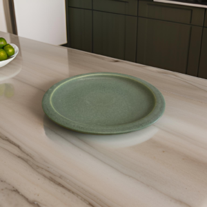 žalia keramikinė liekštė